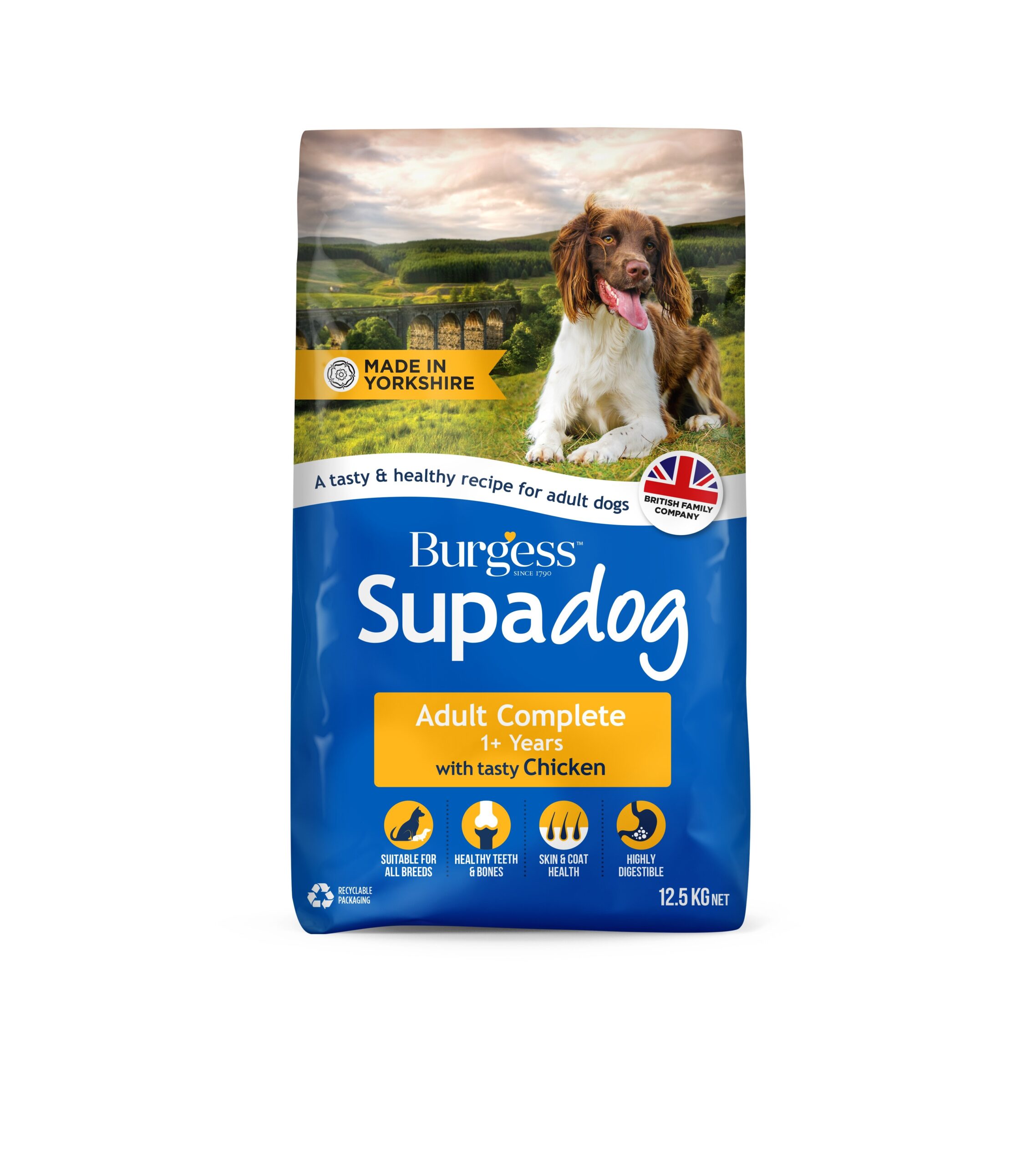 Natural dog food Burgess Supadog Adult